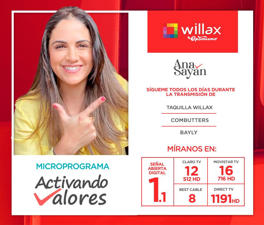 Ana Sayán en Willax Televisión